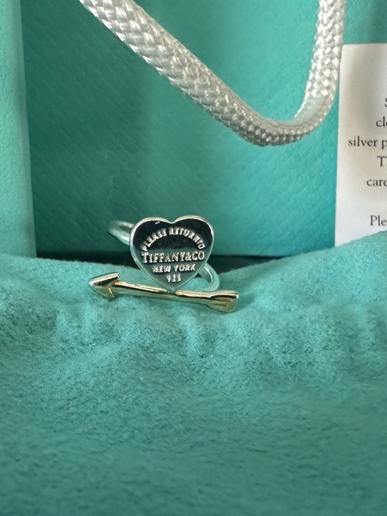 Tiffany & Co. Jewelry - 🎀 Tiffany & Co. Return to Tiffany Lovestruck Heart Tag Ring Silver & Rose Gold 🎀